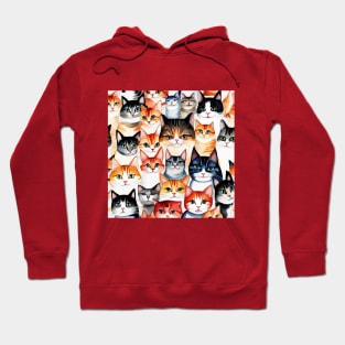 cute cats pattern gift Hoodie